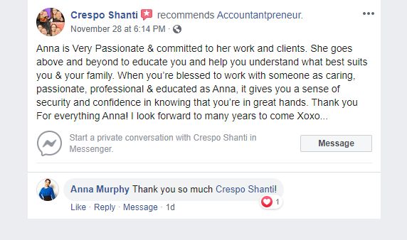 Facebook recommendation from Crespo Shanti