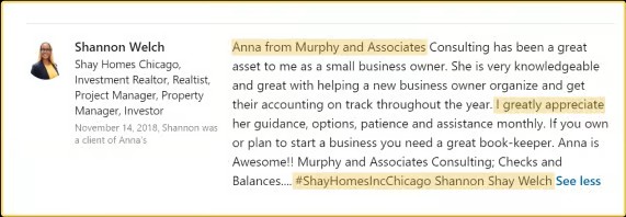 LinkedIn recommendation from Shannon Welch